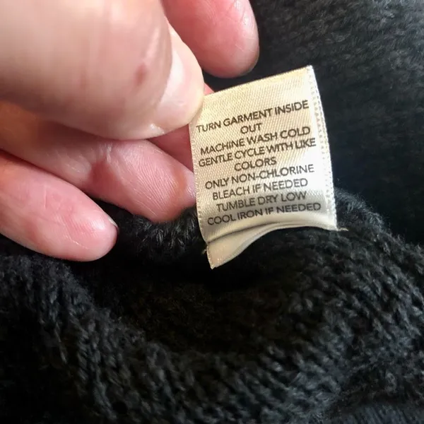 Christopher & Banks Women’s Knitted Black Cardigan Size Large - Image 9
