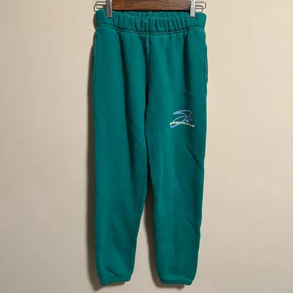 Set Active Half Zip Sweater & Sweatpants Matching Set in Palm Green- Size Small - Image 4