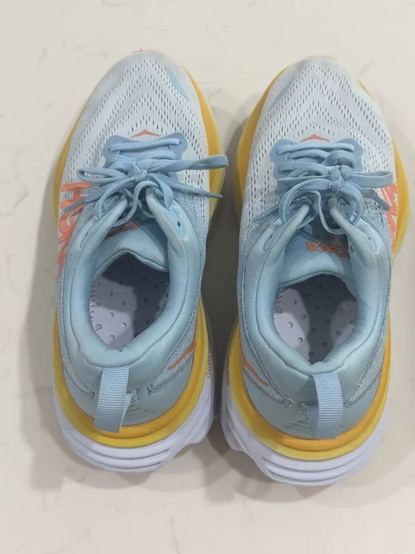 Hoka Women's Bondi 8 Running Shoes in Summer Song/Country Air - Image 6