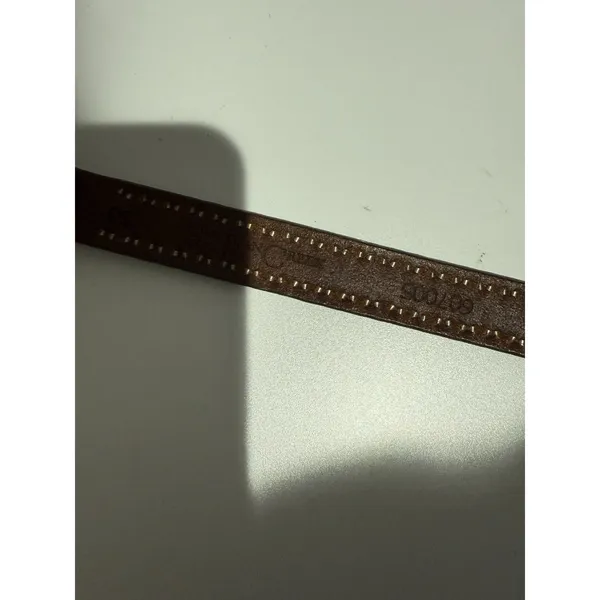 Western Studded Belt San Juan Creek Brown Leather Silver Stamped‎ 35" Sz 30 - Image 5