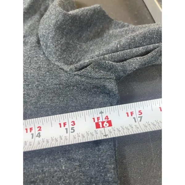Lauren Ralph Lauren Women’s Dark Gray Scoop Neck Long Sleeve LRL Logo Top M - Image 8