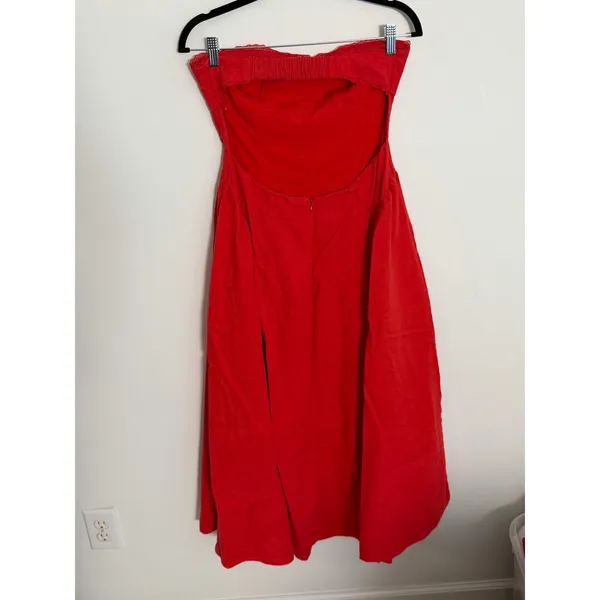 NIA Strapless linen blend ANNE DRESS size medium - Image 5