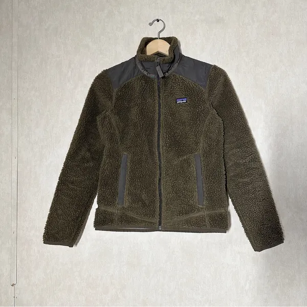 Patagonia Women's Fleece Retro-X Jacket Full Zip Stand-Up Collar Dark Walnut S - Image 2