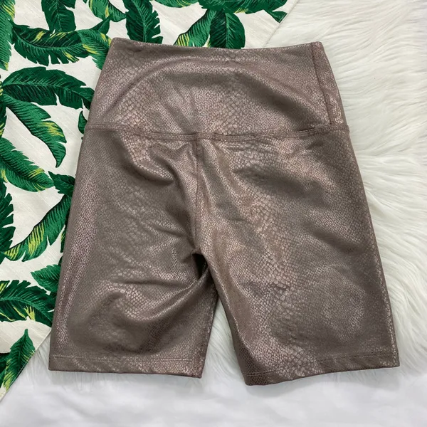 High Waist Snakeskin Print Short 624 - Image 2