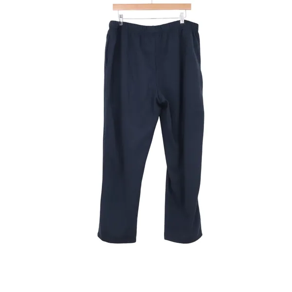 Madison Taylor Sweatpants Women 1X Navy Blue Straight Leg Fleece Excellent - Image 4