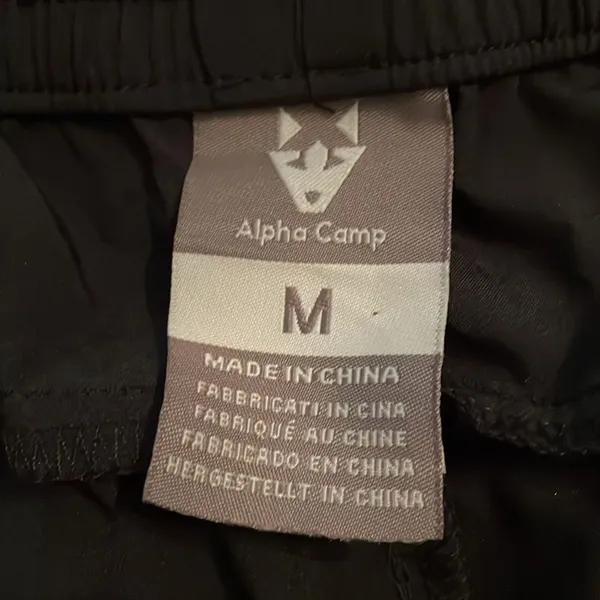 Alpha Camp Black Lightweight Jogger Pants Womens Size Medium UPF 50+ - Image 2