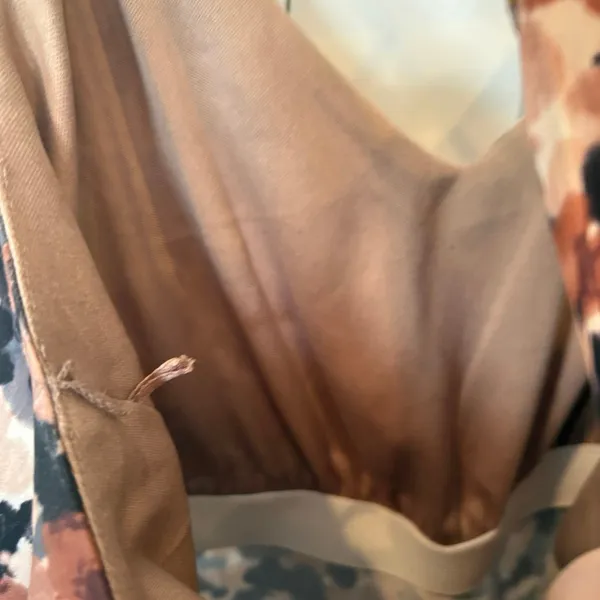 Nicole Miller‎ Tan Animal Print Maxi Dress Size Medium - Image 6