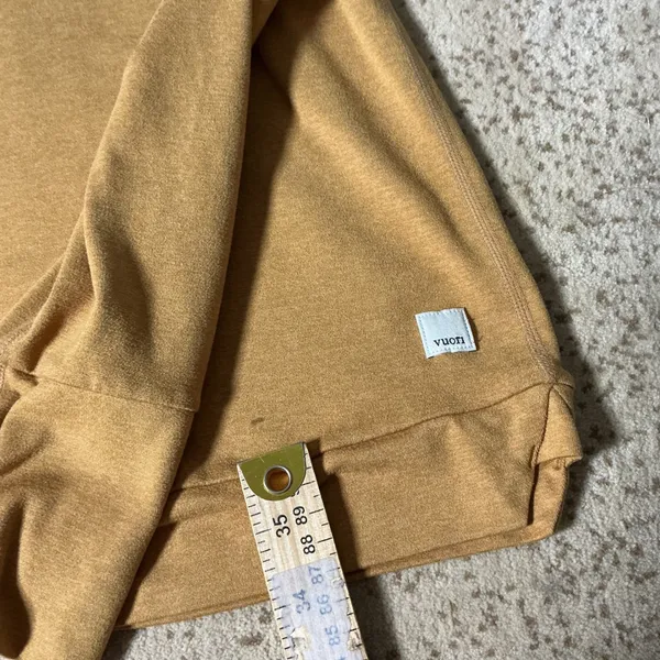 Vuori Activewear Performance Hoodie Women L Yellow Athleisure Hooded FLAW - Image 3