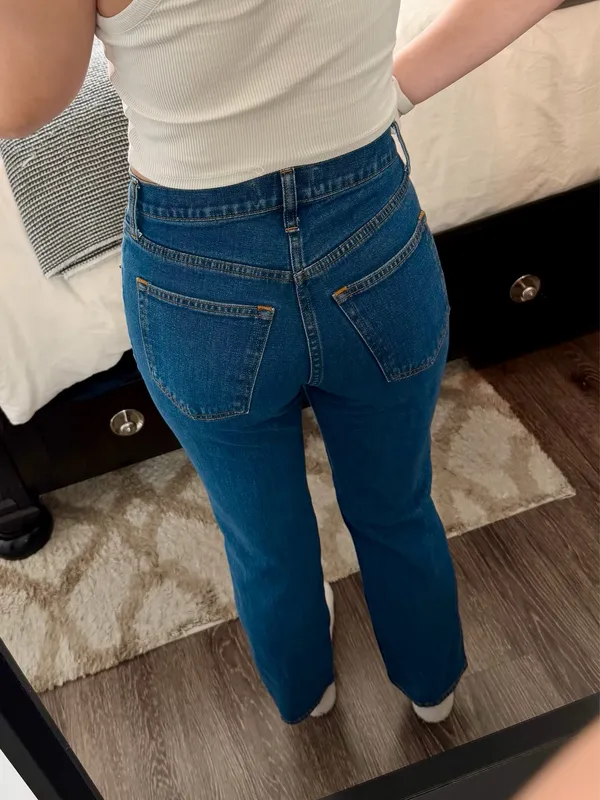 Abercrombie & Fitch Ultra High Rise Ankle Straight Jean - Image 6