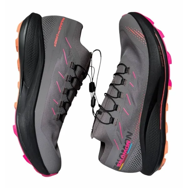Salomon‎ Pulsar Trail PRO 2 Shoes Plum Kitten/Black/Pink Glow Women's Size 9.5 - Image 7
