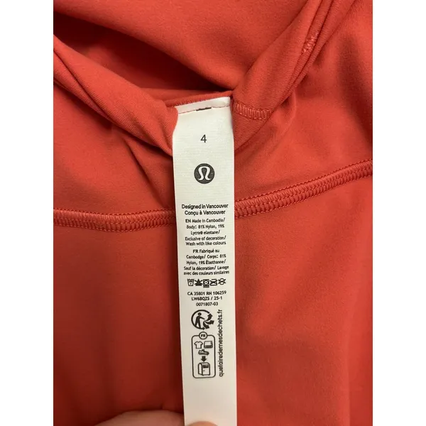 NWT Lululemon Desert Red Align leggings size 4 23” Authentic - Image 5