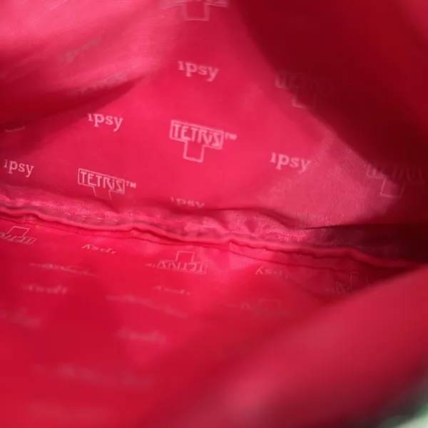 Ipsy Tetris MakeUp Cosmetic Pouch Bag‎ Green - Image 3