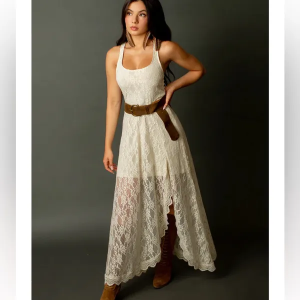 Joyfolie Camilla Lace Dress Ecru NWT XXL - Image 2