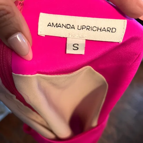 Amanda Uprichard Silk Shift Pink Dress - Image 2