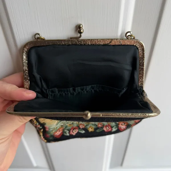 Vintage 1950's Walborg French Country Tapestry Woven‎ Clutch Purse - Image 5