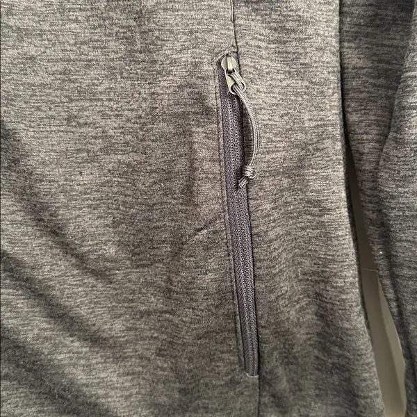 North Face Jacket Fleece Womens Medium Gray Full Zip Coat Outdoor Hike Camp - Image 4