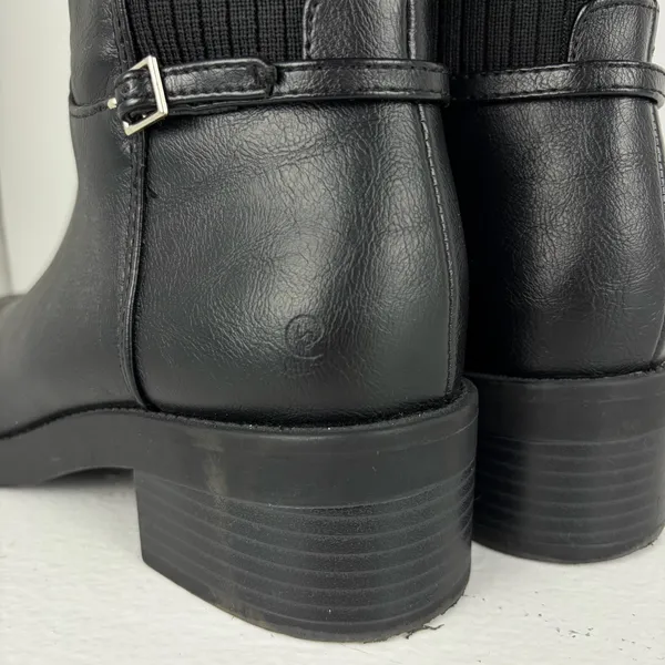 Life Stride Bristol black faux leather riding boots - Image 8