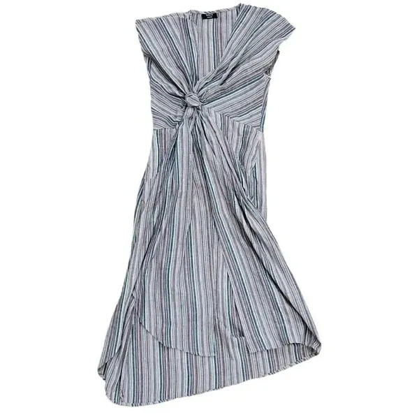 COPY - Vici Striped Twist Front Midi Dress Size Medium - Image 3
