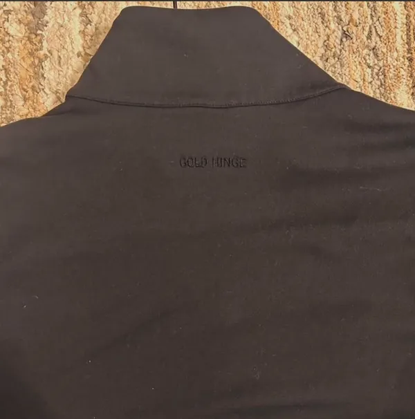 Women’s gold hinge half zip - Image 4