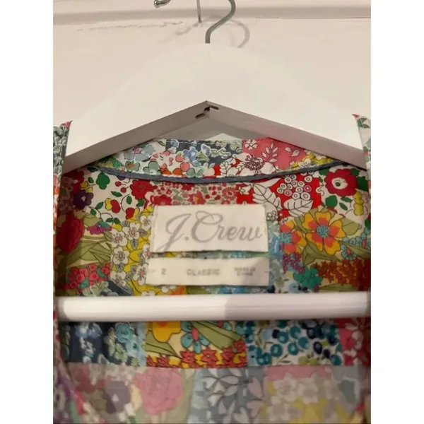 J.crew x Liberty classic fit patchwork floral puff sleeve blouse 2 - Image 3