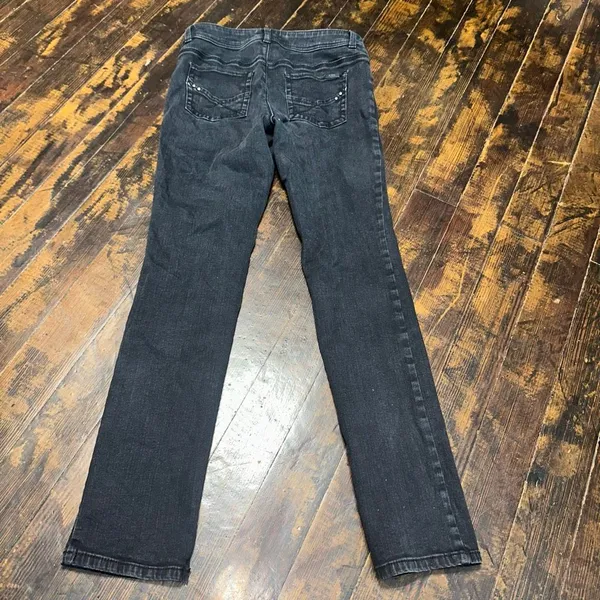 Chico’s 0/4 black straight leg distressed jeans - Image 2