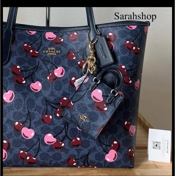Coach North/South Mini Tote Bag Charm - Image 7
