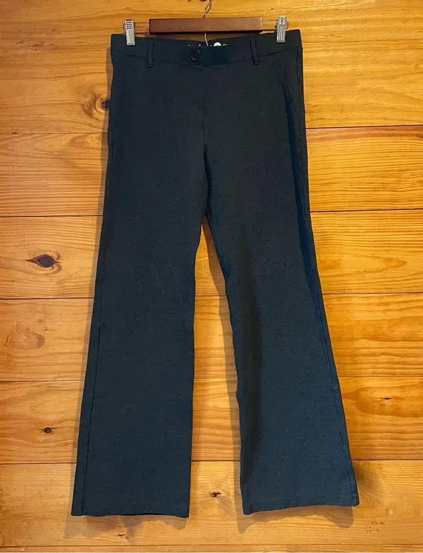 Betabrand Classic Dress Pant Bootcut Pull On Yoga Pant in Charcoal Grey Medium - Image 3