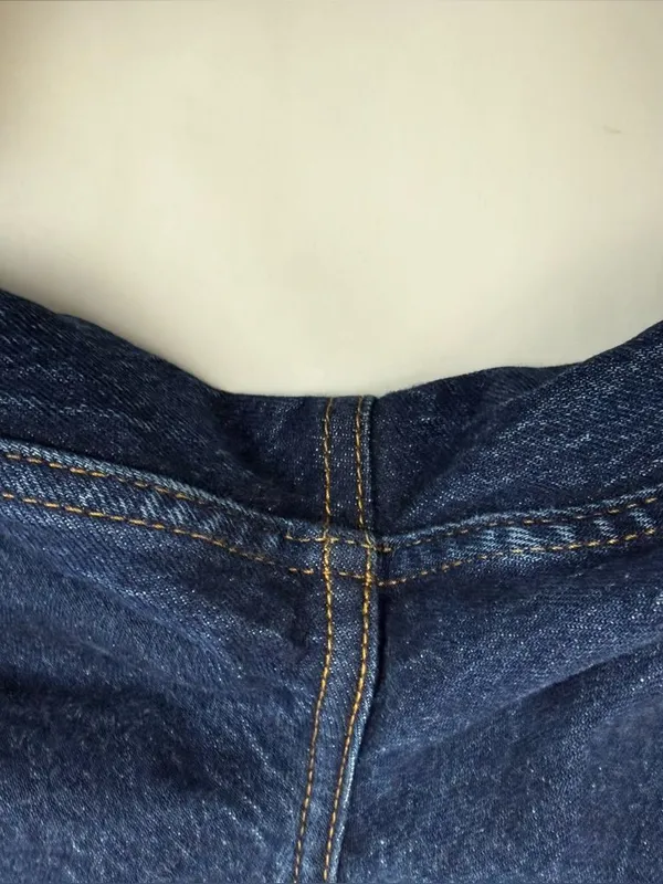 Abercrombie & Fitch Ultra High Rise 90s Straight Jean Dark Wash Blue - Image 13