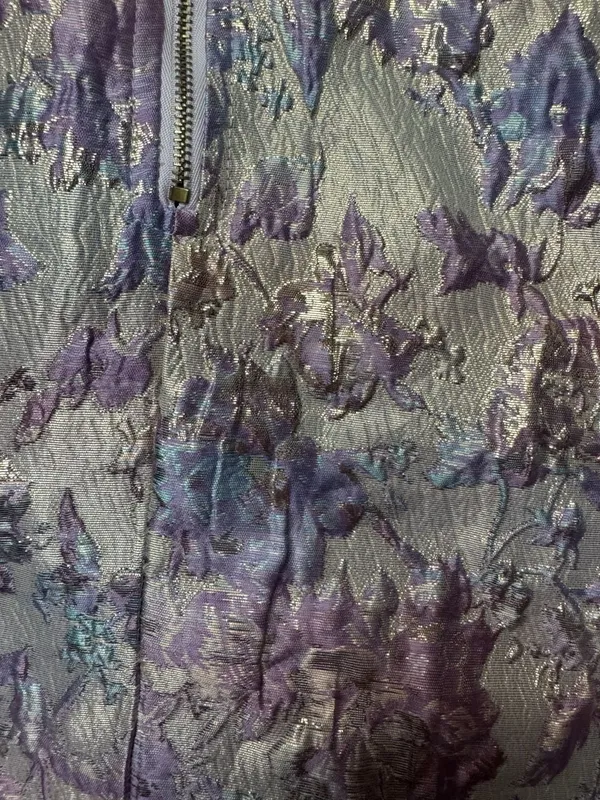 Buddy Love Winslet Ruffled Metallic Floral Mini Dress - Image 4