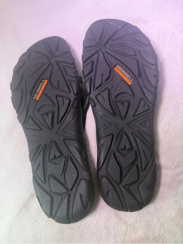 Merrell Gray and Black Women's Flip-Flop Sandals - Image 7