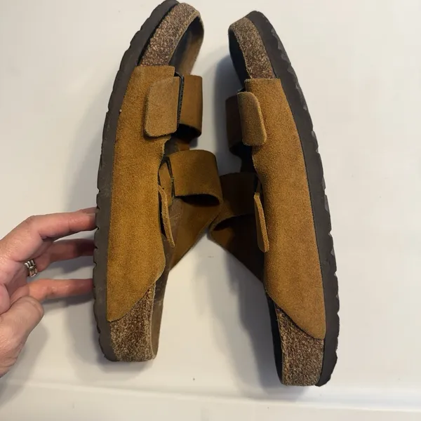 Birkenstock Arizona Suede Brown Sandals Vintage Sz 39 (8-8.5) Women's - Image 10