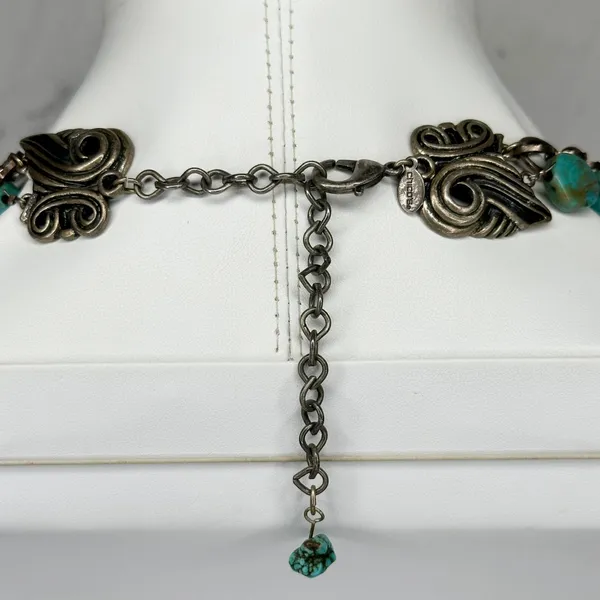 Chico's Chunky Faux Turquoise Statement Necklace 18.5-22.25in ✨ - Image 10