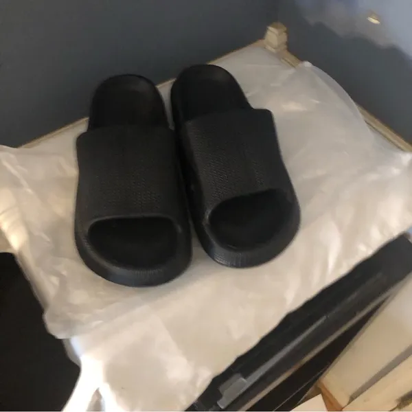 Slid Sandals Black New in Bag Size 10. They are very comfy. - Image 2