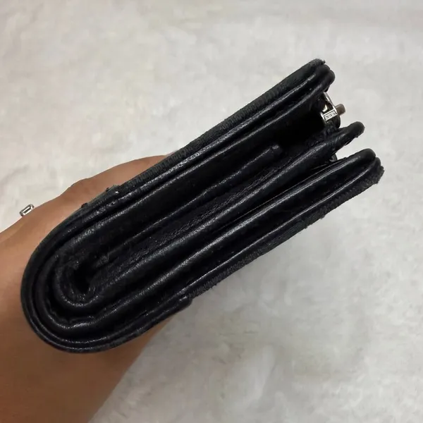 COACH Black Signature Canvas Wallet - Image 3