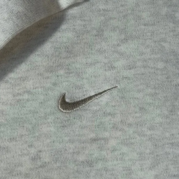 Nike Sportswear Essential Size XL Short-Sleeve Cropped Polo Heather Gray Swoosh - Image 4