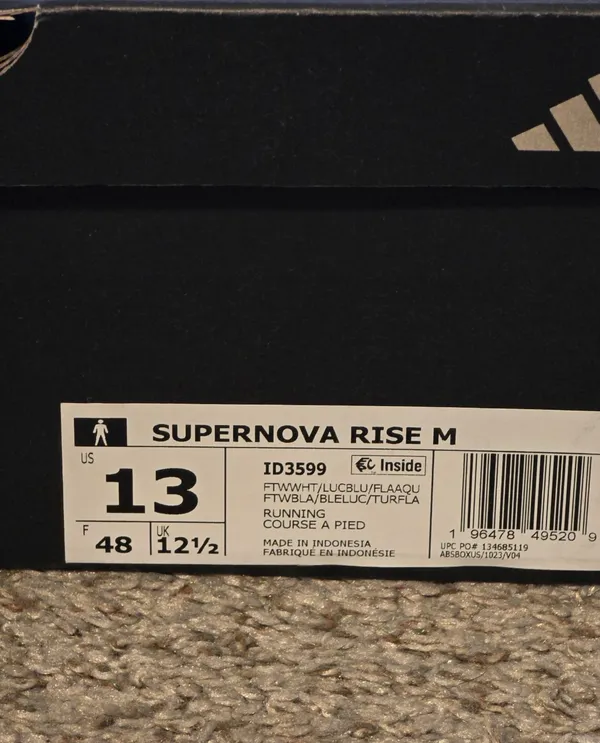 Adidas Supernova Men's Rise Running Shoes No Insoles Pre-owned - Image 11