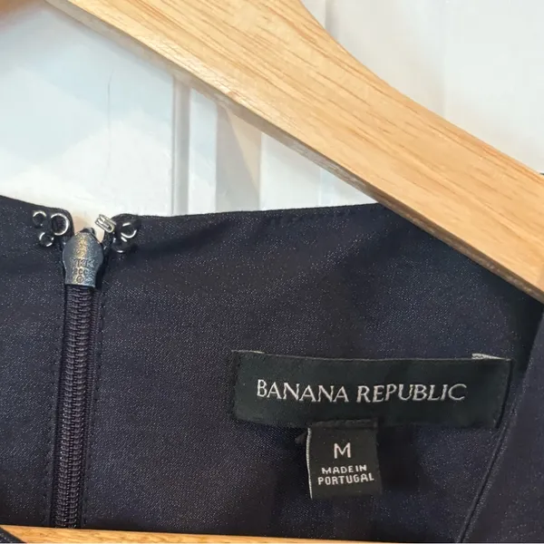 Banana‎ Republic Navy And White Stripe Dress Size Medium - Image 5