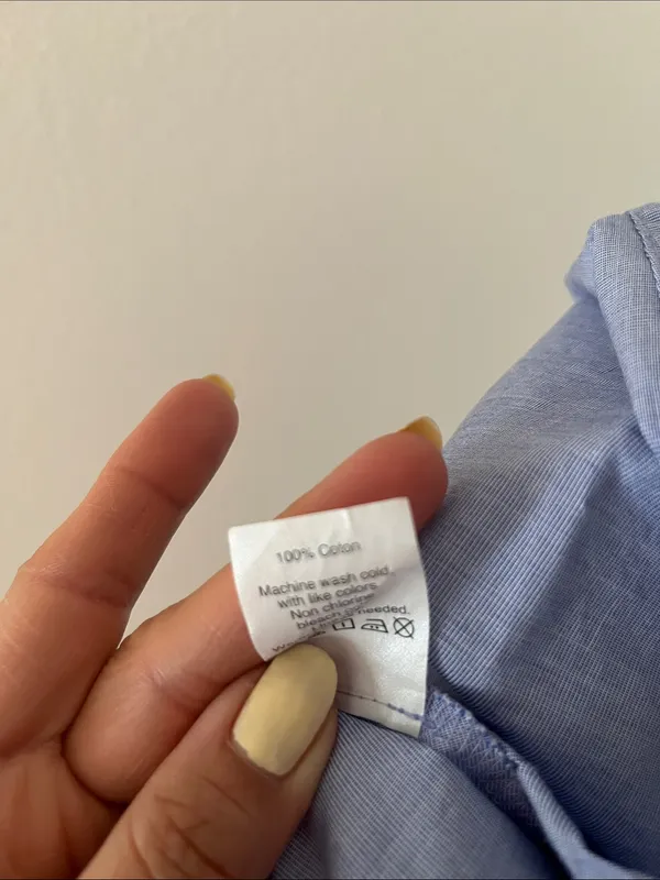 J. Crew Light Blue Button-Front Shirt Dress with Waist Tie - Image 7
