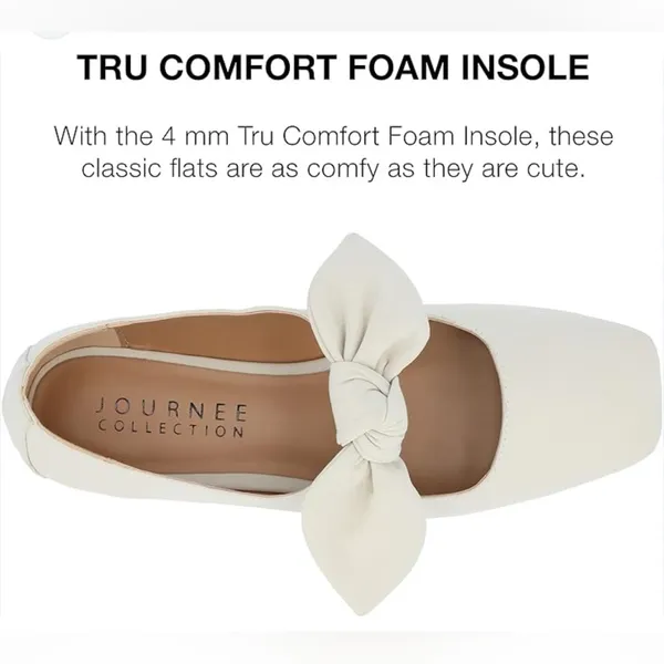 Journee Collection‎ Seralinn Tru Comfort Foam Mary Jane Bow Ballet Flats Size 9 - Image 5