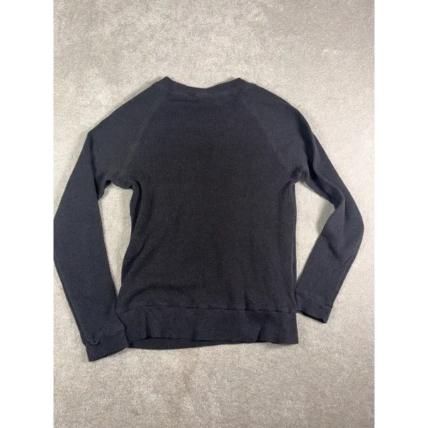 aritzia tna black waffle knit top long sleeve xs - Image 10