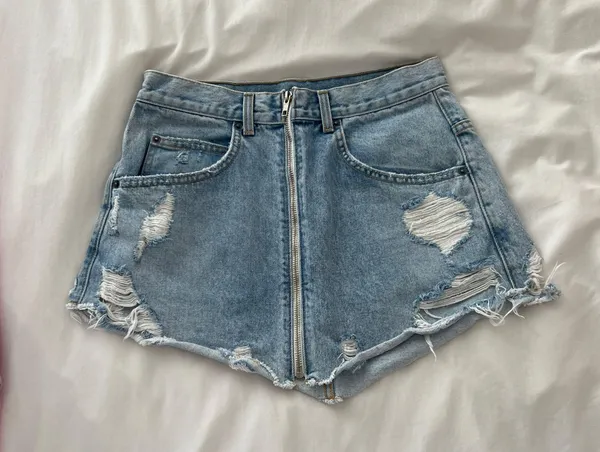 LF Carmar Beatrice Zip Front Denim Skirt - Image 2