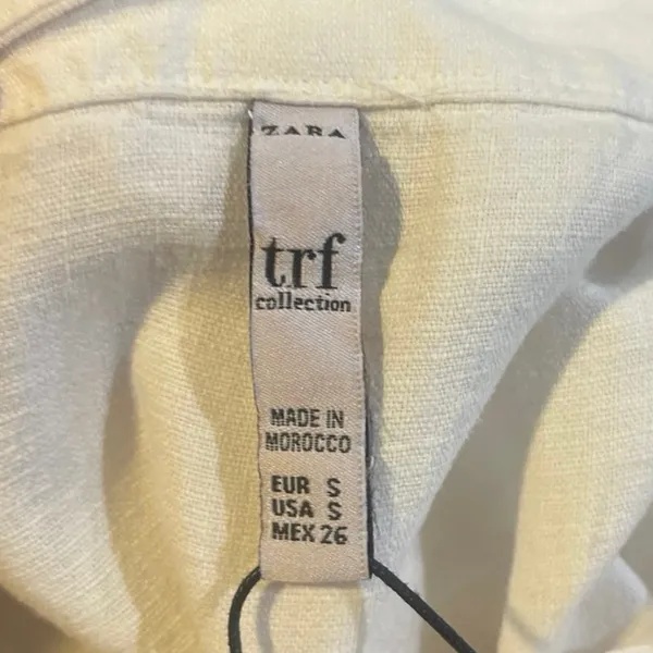 Zara TRF Casual Button Down Midi Maxi Shirt Dress SZ S NWT Resort Wear Vacation - Image 4