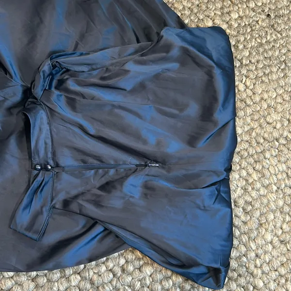 Cherley Satin Navy Blue Romper Size Medium - Image 7