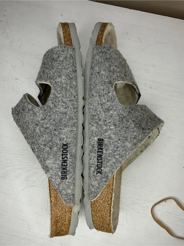 Birkenstock Arizona Rivet Wool Shearling Sandals sz 9W - Image 9