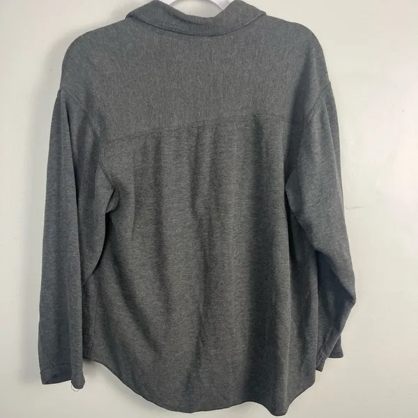 Vtg Pooh Eeyore Womens Gray Button Front Sweater large Disney - Image 3