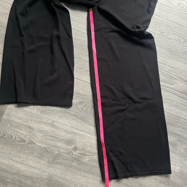 & Other Stories Black Pull On Wide Leg Pants Elastic Waist Size M Classic Casual - Image 7