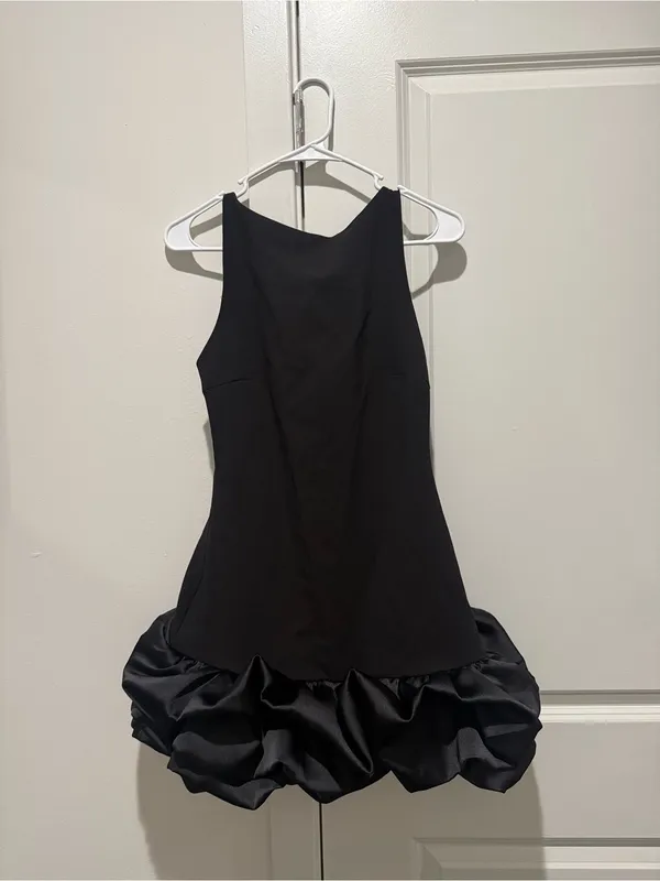 Zara Combination Puff Hem Jumpsuit Dress - Image 2