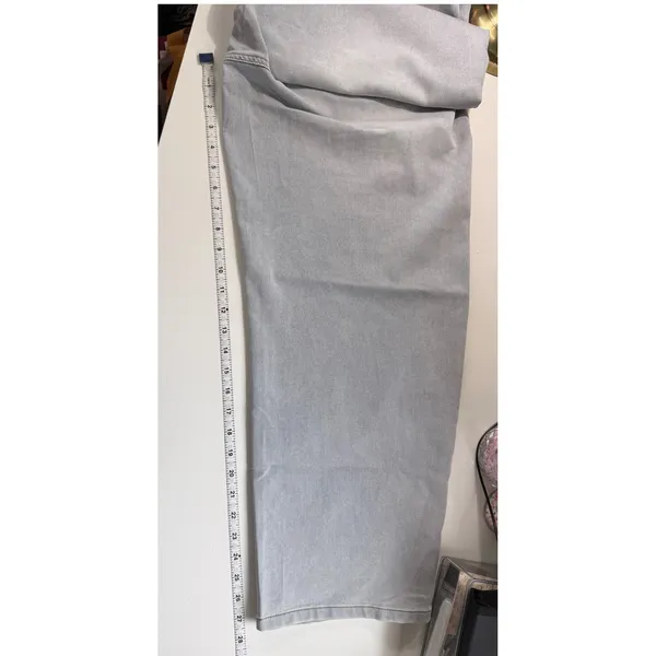 Kensie Jeans High‎ Rise Wide Leg Pull On Denim Pants Logan Blue Medium NEW - Image 13