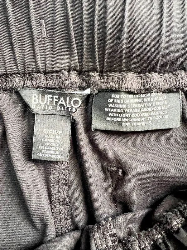 Buffalo David Bitton Black Tencel Utility Jogger Pants Size S - Image 7