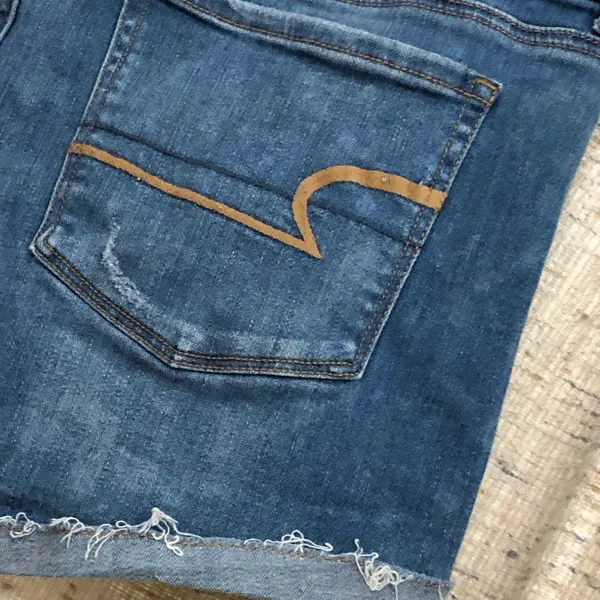 American Eagle Outfitters Super Stretch High-Rise Distressed Shortie - Image 10